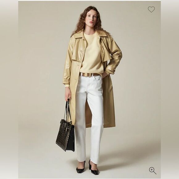 NWT J CREW Heritage fleece oversized crewneck sweatshirt in Ivory - Picture 2 of 6